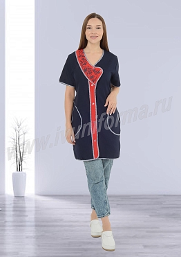 Халат для продавца женский арт. УН-20-14-ГАБ